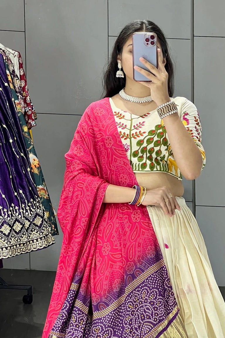 Heritage Garden Lehenga-choli