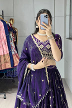 Beads Embroidery Lehenga-choli