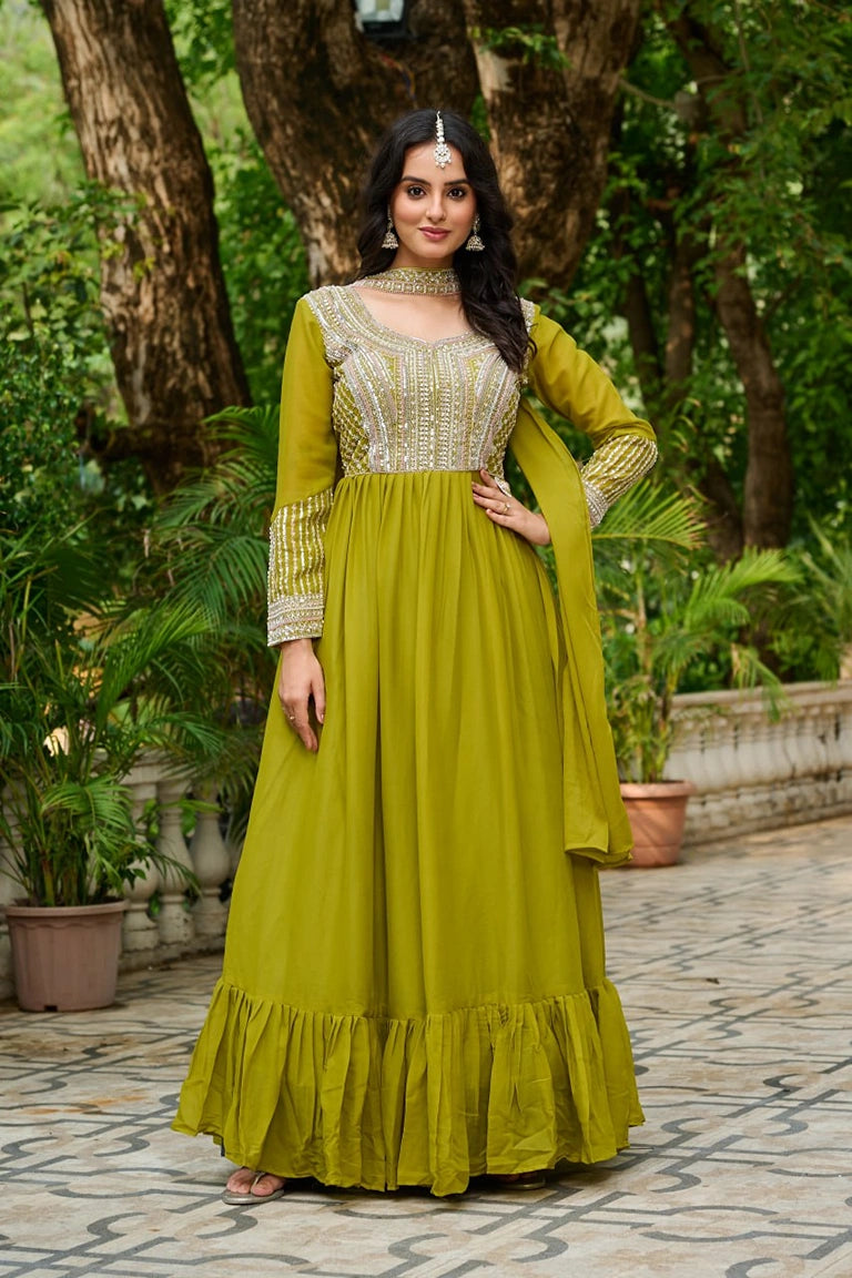 Pari Lime Gown