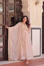 Peach Blossom  Anarkali Set