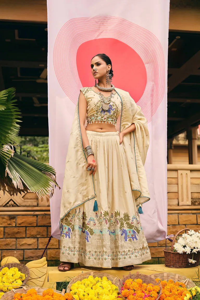 Elephant Lehenga-choli