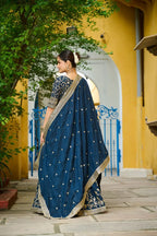 Perfect Festive & Wedding  Blue Lehenga