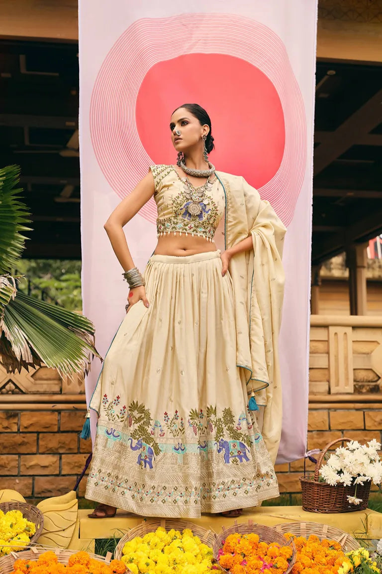 Elephant Lehenga-choli