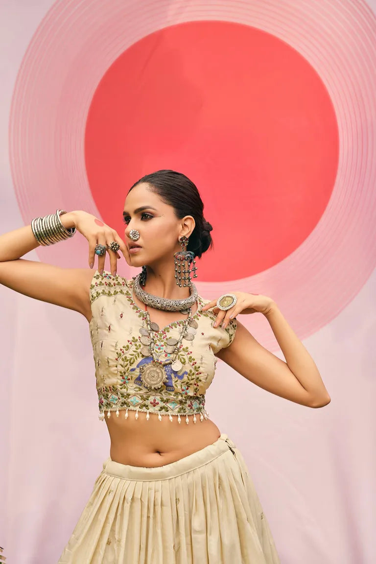 Elephant Lehenga-choli