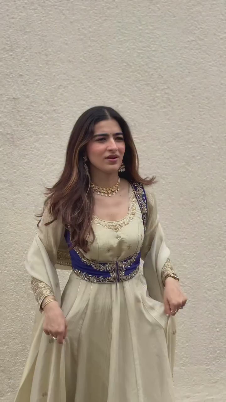 Festive Thread Sequin Anarkali Dress