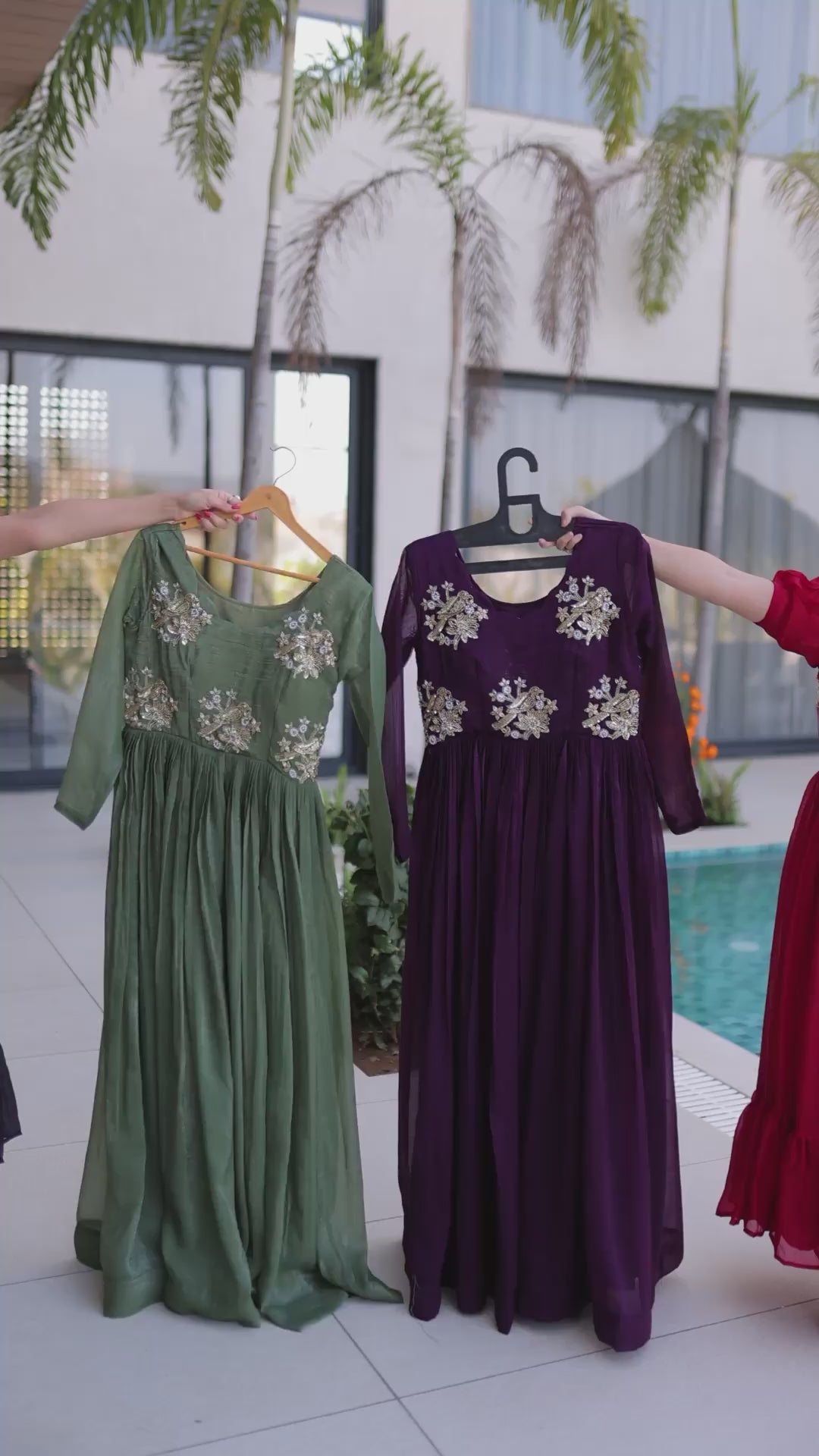 Full Sleeve Party Gown