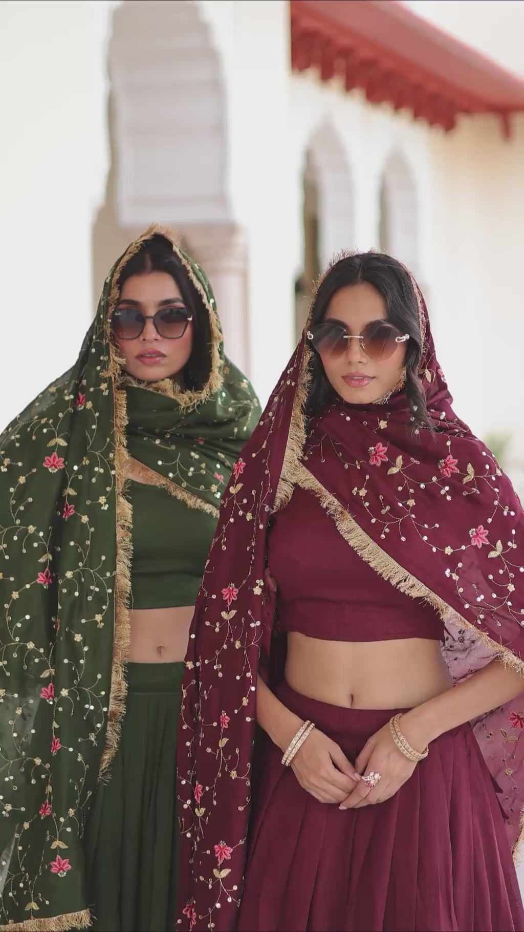 Traditional Embroidered Lehenga Set