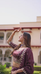 Festive Zari Sequins Lehenga Choli